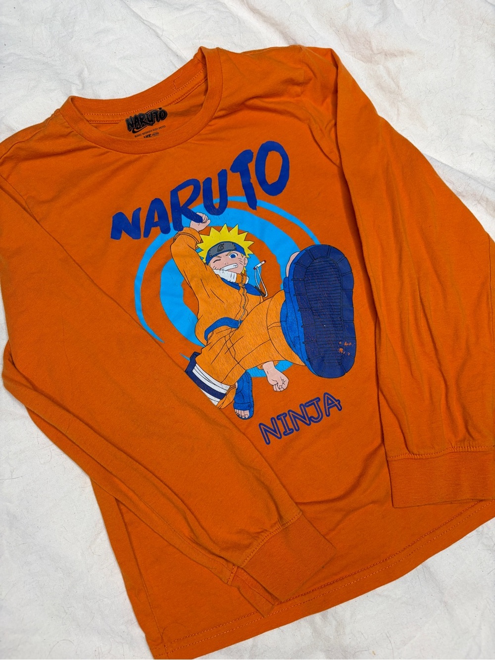Naruto Orange Ninja Graphic Long Sleeve Tee